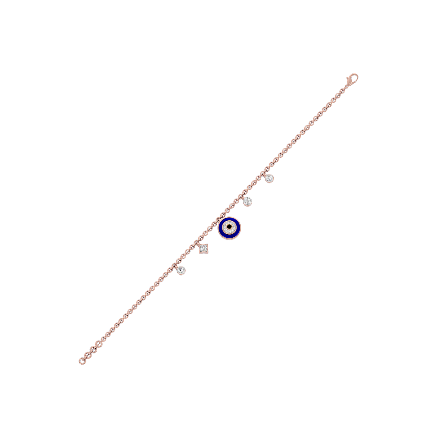 Goodluck Charm Evil Eye Diamond Bracelet