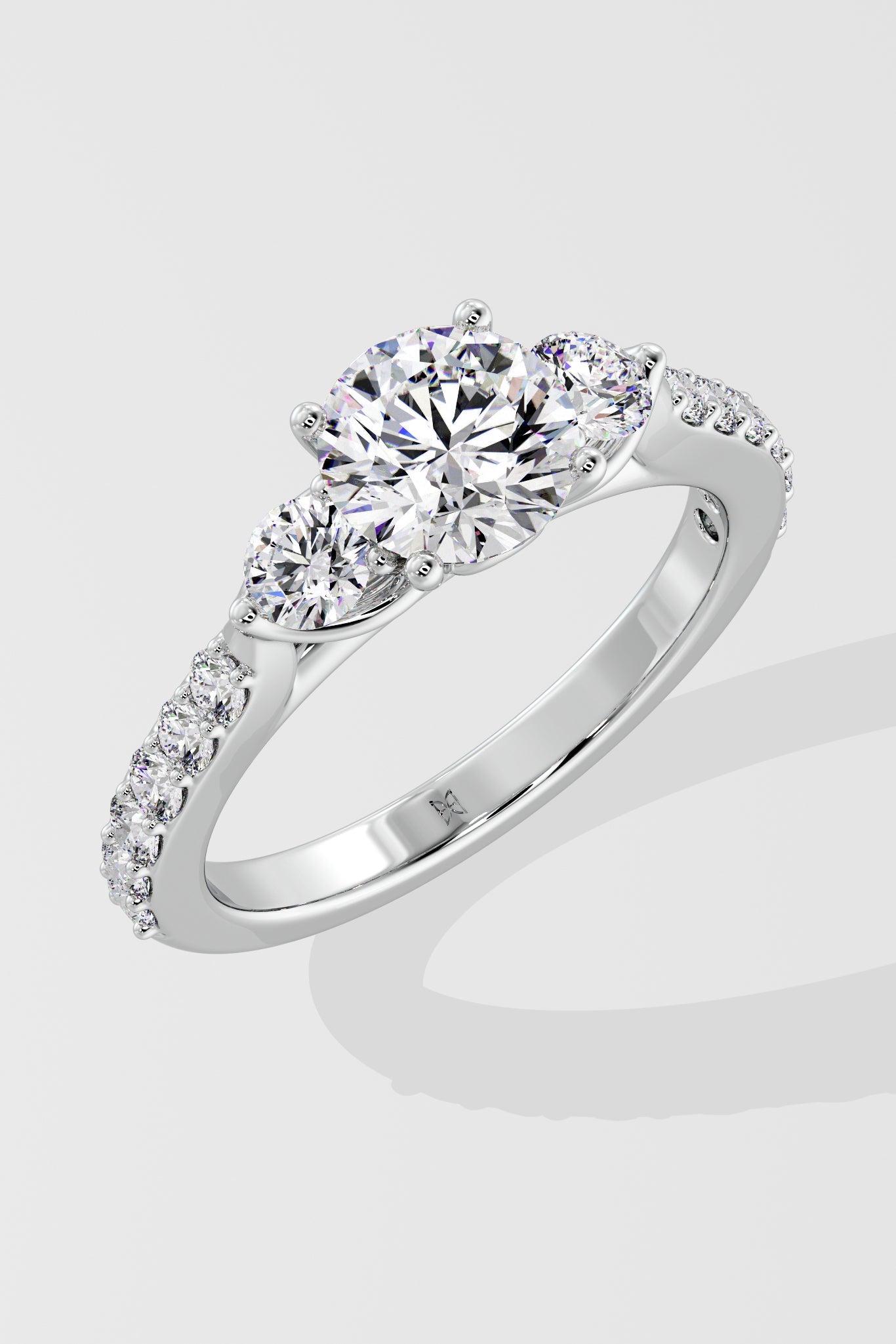 Trinity Solitaire Ring