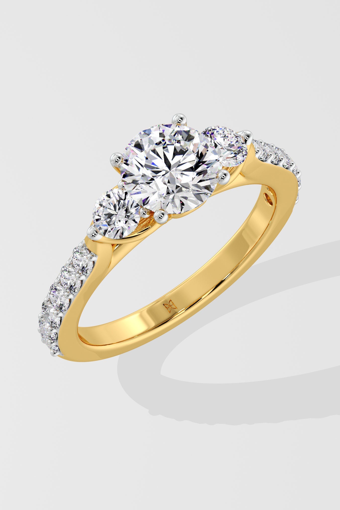 Trinity Solitaire Ring