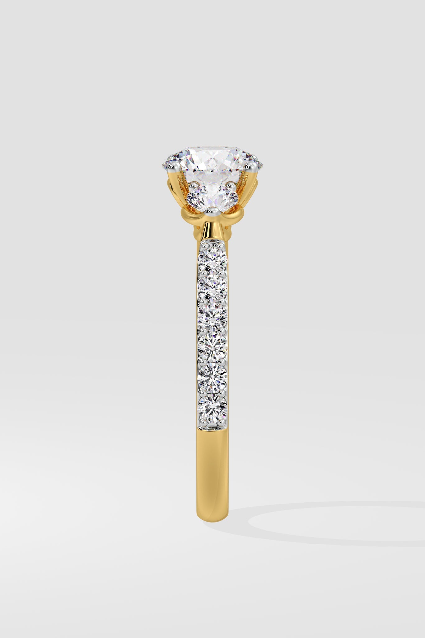 Trinity Solitaire Ring