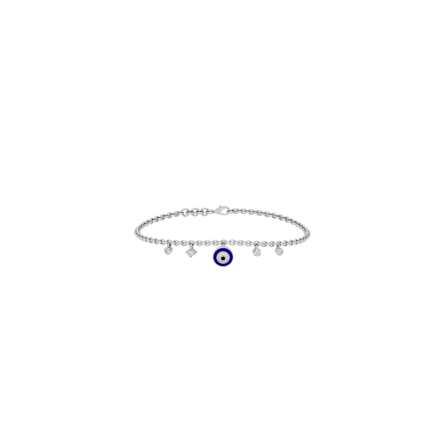 Goodluck Charm Evil Eye Diamond Bracelet