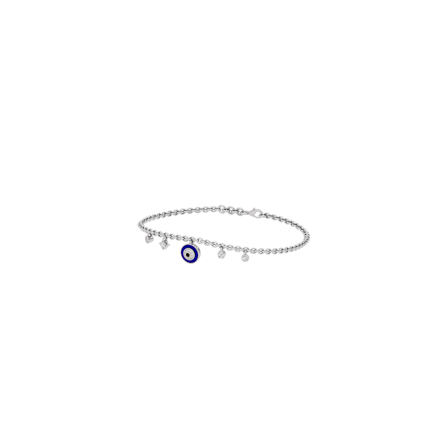 Goodluck Charm Evil Eye Diamond Bracelet