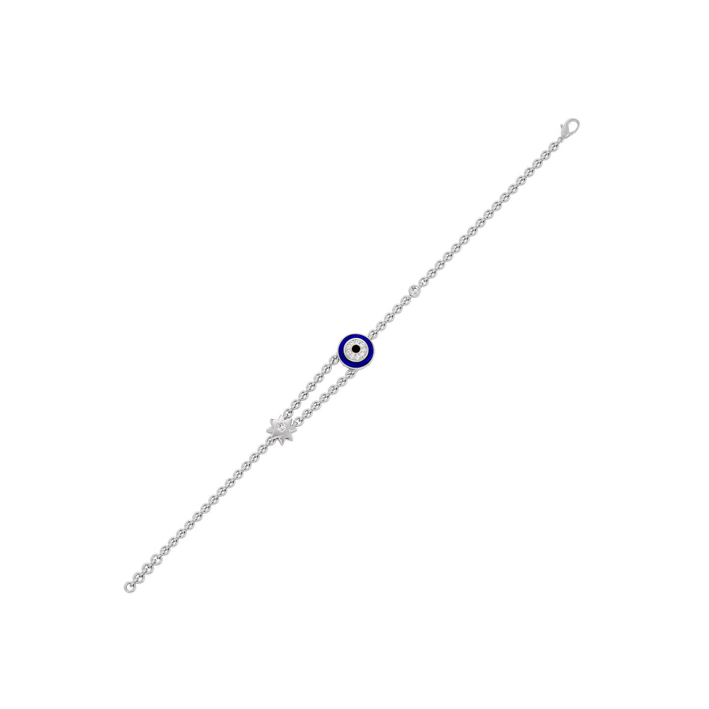 Luminous Evil Eye Diamond Bracelet