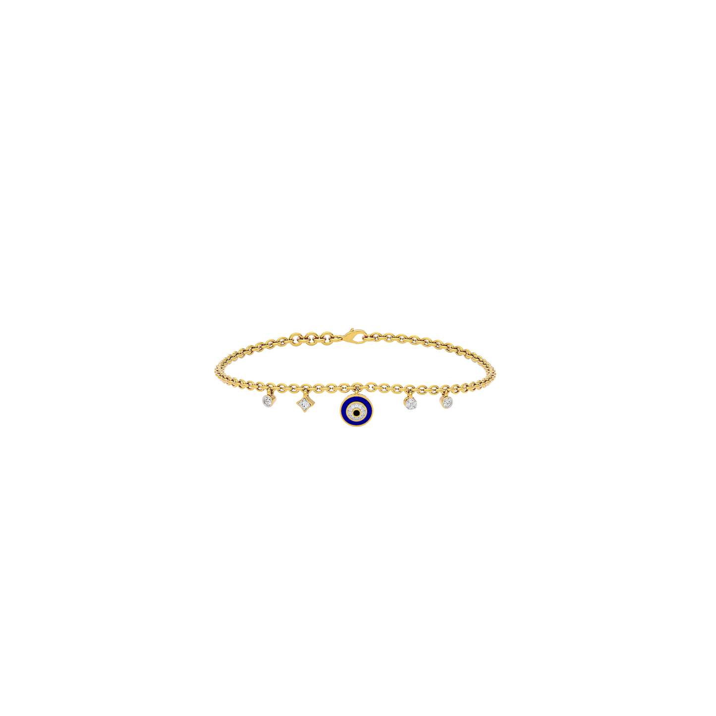 Goodluck Charm Evil Eye Diamond Bracelet