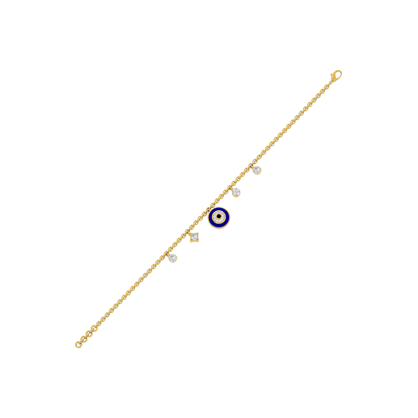 Goodluck Charm Evil Eye Diamond Bracelet