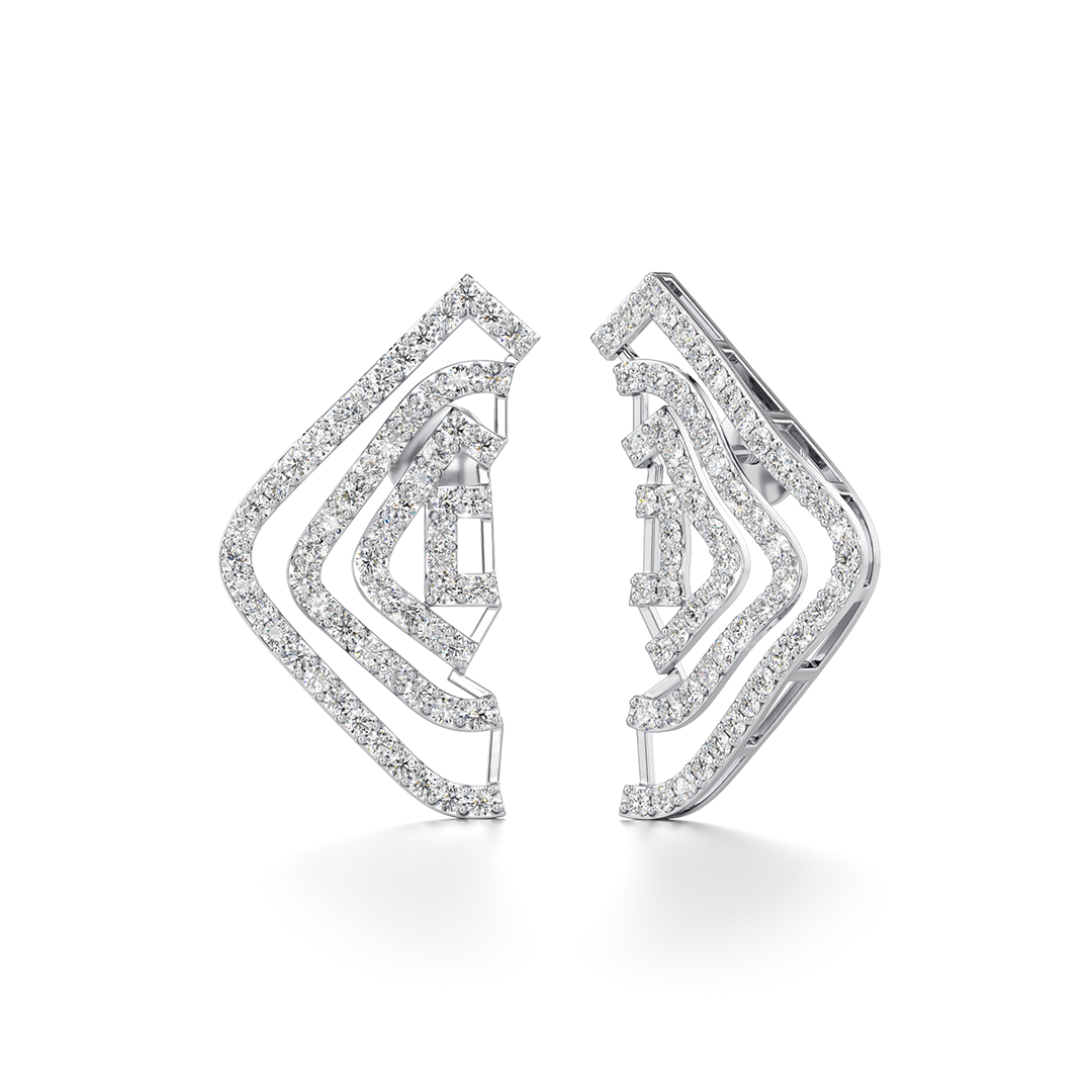 Diamond Wave Earrings