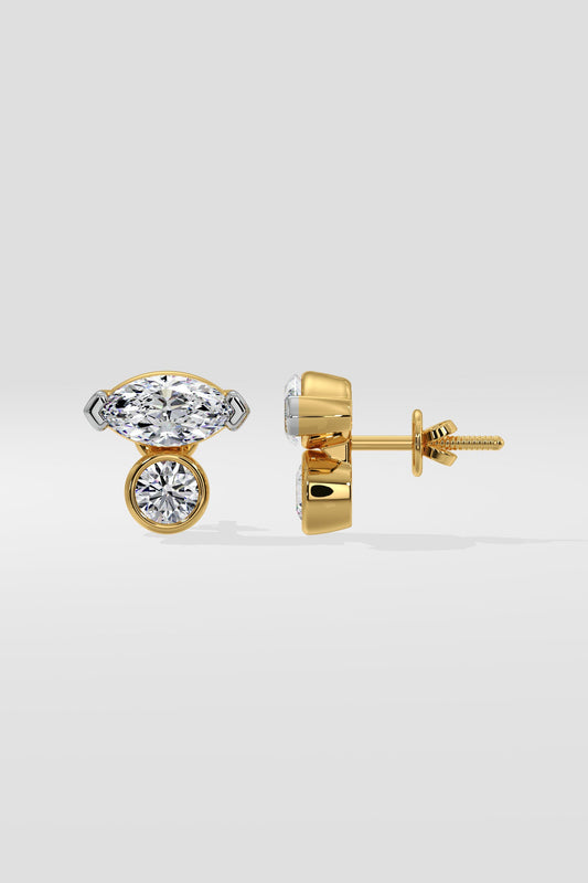 Marquise Winged Studs