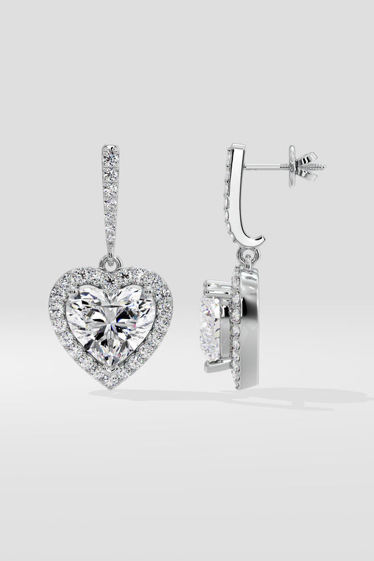 Halo Heart Danglers