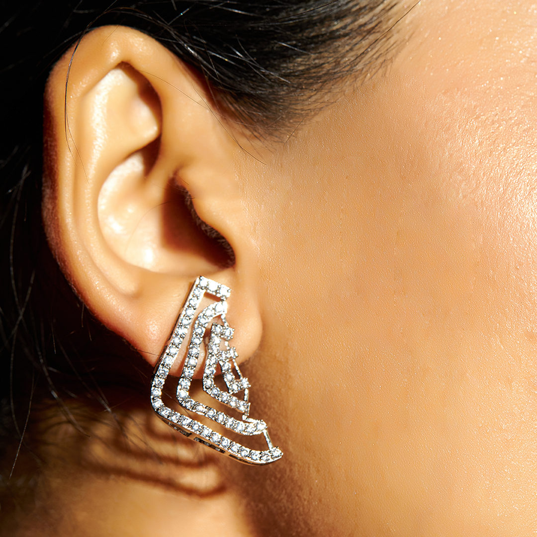 Diamond Wave Earrings