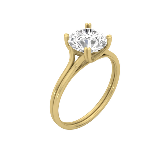 2.50 Carat Elevated Diamond Ring for Men