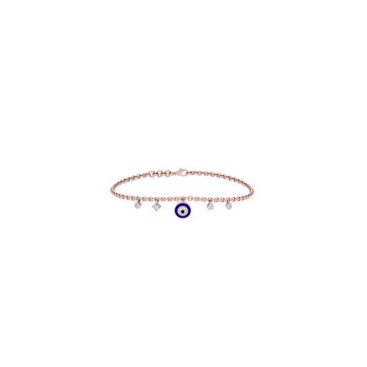 Goodluck Charm Evil Eye Diamond Bracelet