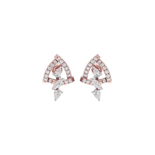 Bold Facet Diamond Earrings