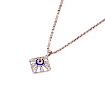 Alluring Quads Evil Eye Diamond Pendant