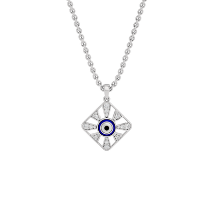 Alluring Quads Evil Eye Diamond Pendant