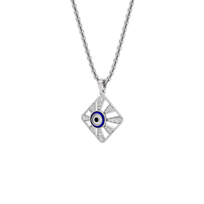 Alluring Quads Evil Eye Diamond Pendant