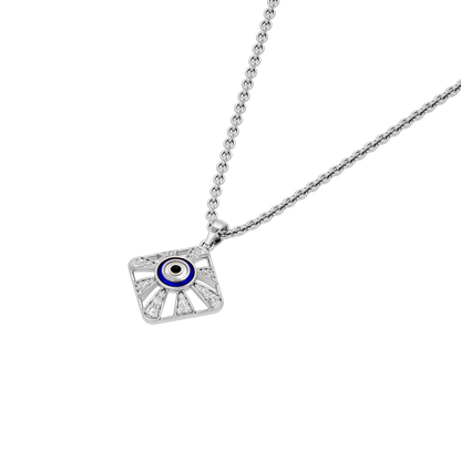 Alluring Quads Evil Eye Diamond Pendant