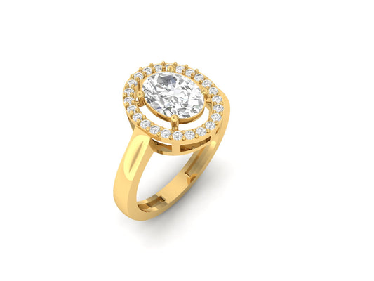 1.50 Carat Oval Solitaire Ring